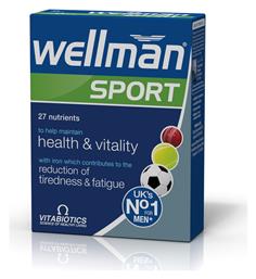 Vitabiotics Wellman Sport Health & Vitality 30 ταμπλέτες