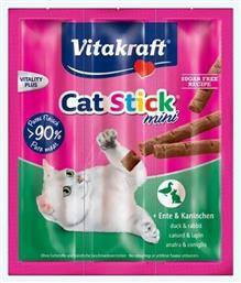 Vitakraft Cat Stick Mini Σνακ Γάτας με Πάπια & Κουνέλι 3τμχ από το Plus4u