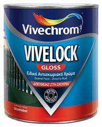 Vivechrom Αντισκωριακό Χρώμα Vivelock 0.75lt Μαύρο Γυαλιστερό