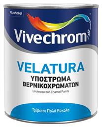 Vivechrom Velatura Υπόστρωμα Βερνικοχρωμάτων Λευκό Κατάλληλο για Ξύλο 0.75lt