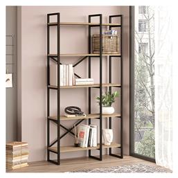 Βιβλιοθήκη Dusan 87.5x30x175εκ. Sepet Oak