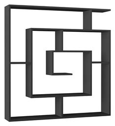 Βιβλιοθήκη Labirent 125x22x129εκ. Ανθρακί