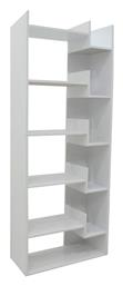 Βιβλιοθήκη Naya 72x30x182.5εκ. Λευκή