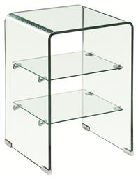 Βοηθητικό Τραπεζάκι Glasser 40x40x60cm Διάφανο