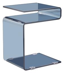 Βοηθητικό Τραπεζάκι Glasser 42x38x48cm Γκρι Ανοιχτό