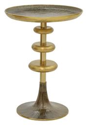 Βοηθητικό Τραπεζάκι Trego I 39x39x55cm Χρυσό-Μαύρο