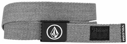 Volcom Circle Web Φαρδιά Ανδρική Ζώνη Ιμάντας Heather Grey / Silver