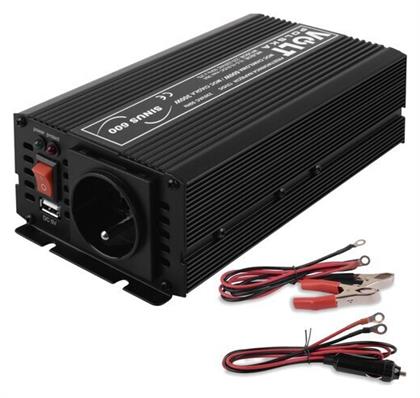 Volt Inverter Αυτοκινήτου για Μετατροπή 12V DC σε 220V AC