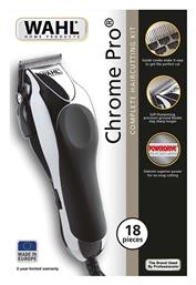 Wahl Chrome Pro Επαγγελματική Κουρευτική Μηχανή Ρεύματος Ασημί 79524-216 από το Plus4u