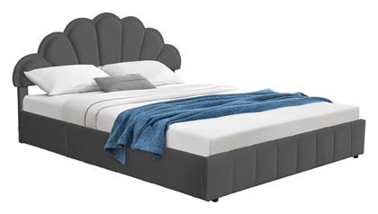 Wardie Κρεβάτι Υπέρδιπλο με Αποθηκευτικό Χώρο για Στρώμα 160x200cm Ανθρακί