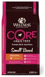 Wellness Core Grain Adult Original Small 1.5kg Ξηρά Τροφή χωρίς Σιτηρά για Ενήλικους Σκύλους Μικρόσωμων Φυλών με Γαλοπούλα και Κοτόπουλο από το Plus4u