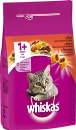 Whiskas 1+ Beef Ξηρά Τροφή για Ενήλικες Γάτες με Μοσχάρι 14kg από το Plus4u