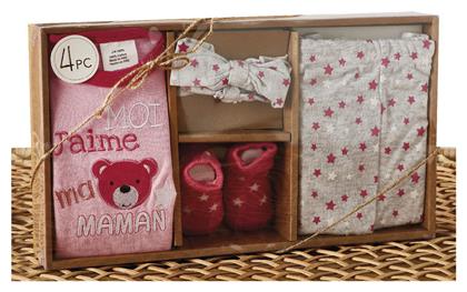 Whitegg Σετ Ρούχων Νεογέννητου 4τμχ