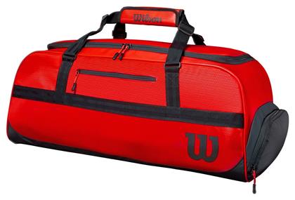 Wilson Large Duffel Τσάντα Ώμου / Χειρός Τένις 3 Ρακετών Κόκκινη