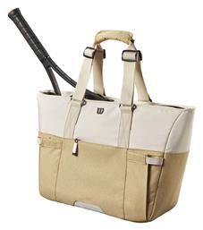 Wilson Lifestyle Tote Τσάντα Ώμου / Χειρός Τένις 2 Ρακετών Λευκή