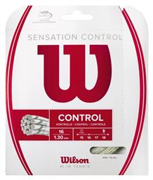 Wilson Sensation Control 16 Χορδή Τένις Λευκή
