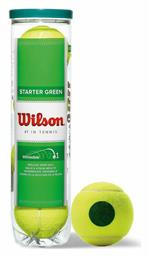 Wilson Starter Play Green Μπαλάκια Τένις Παιδικά 4τμχ