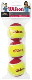 Wilson Starter Red Μπαλάκια Τένις Παιδικά 3τμχ