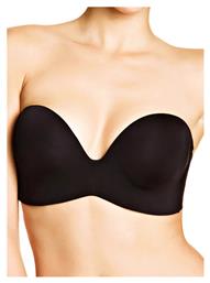 Wonderbra Ultimate W032D Μαύρο Σουτιέν για Βαθύ Ντεκολτέ με Μπανέλες