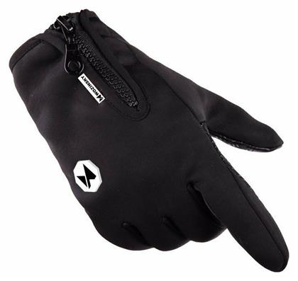 Wozinsky Universal Sport Waterproof Winter Μαύρα Ανδρικά Γάντια Αφής