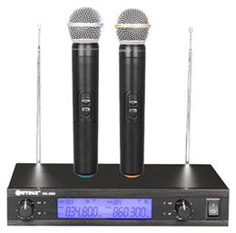 WVNGR Σύστημα Karaoke με Ασύρματα Μικρόφωνα WG-2009 σε Μαύρο Χρώμα από το Public