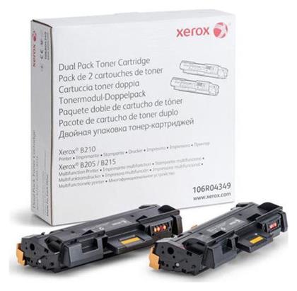 Xerox B205 Γνήσιο Multipack Toner Laser Εκτυπωτή Μαύρο 2τμχ (106R04349)