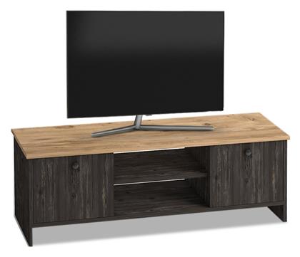 Ξύλινο Έπιπλο Τηλεόρασης Cube Pine / Industrial Grey Μ120xΠ30xΥ40cm