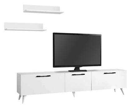 Ξύλινο Mareta Λευκό 180x31.3x42εκ. GP042-0172,1