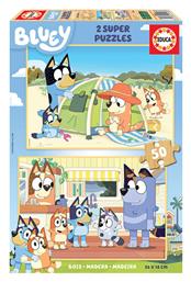 Ξύλινο Παιδικό Puzzle Bluey 100pcs για 3+ Ετών Educa