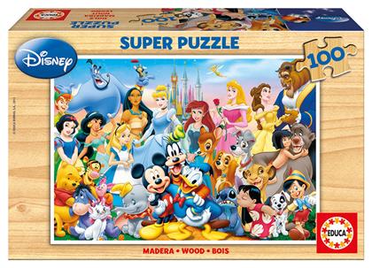 Ξύλινο Παιδικό Puzzle The Wonderful World of Disney 100pcs για 6+ Ετών Educa από το Plus4u