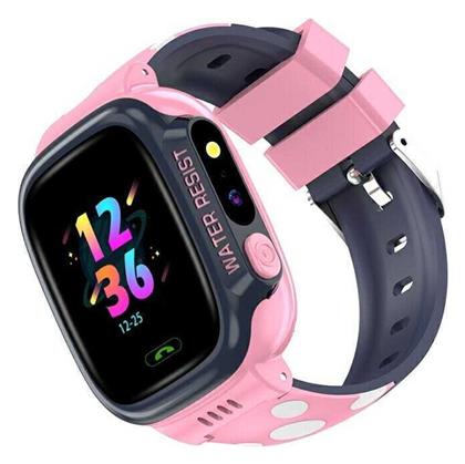 Y92-4G Παιδικό Smartwatch με GPS και Καουτσούκ/Πλαστικό Λουράκι Ροζ