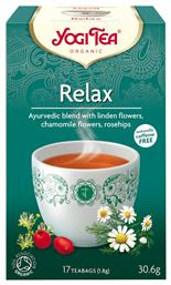 Yogi Tea Relax Μείγμα Βοτάνων Βιολογικό 17 Φακελάκια 30.6gr