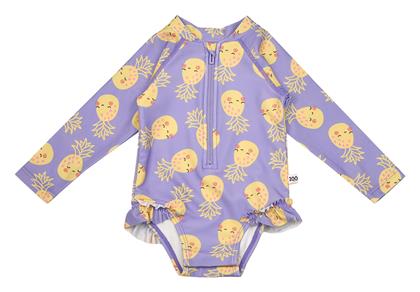 Zoocchini Παιδικό Μαγιό Ολόσωμο με Μακρύ Μανίκι Pineapple