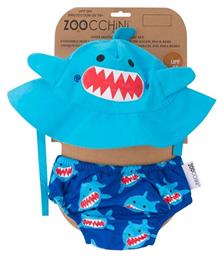 Zoocchini Παιδικό Μαγιό Πάνα με Καπέλο Μπλε