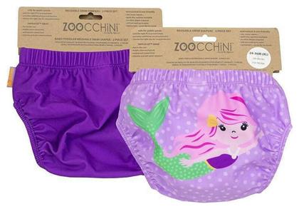 Zoocchini Σετ Παιδικό Μαγιό Πάνα Μωβ