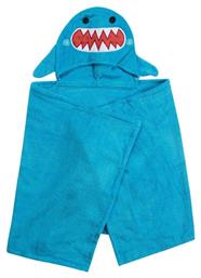 Zoocchini Βρεφική Κάπα-Μπουρνούζι με Κουκούλα Sherman The Shark Γαλάζια